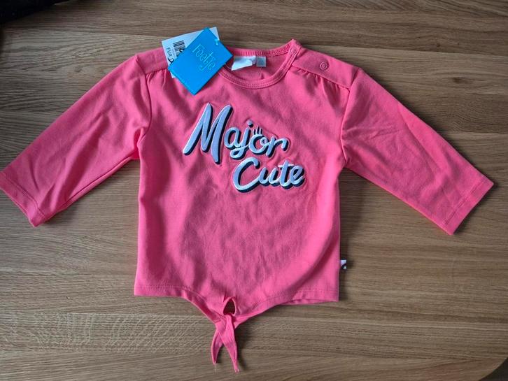 Feetje - Nieuwe, roze baby longsleeve maat 80 incl. label, Kinderen en Baby's, Babykleding | Maat 80, Nieuw, Meisje, Shirtje of Longsleeve