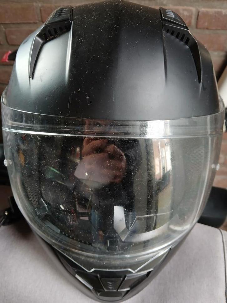 Vinz kennet zwarte Integraalhelm - Goede Staat, Motoren, Kleding | Motorhelmen, Dames, Heren, Integraalhelm, M, Overige merken