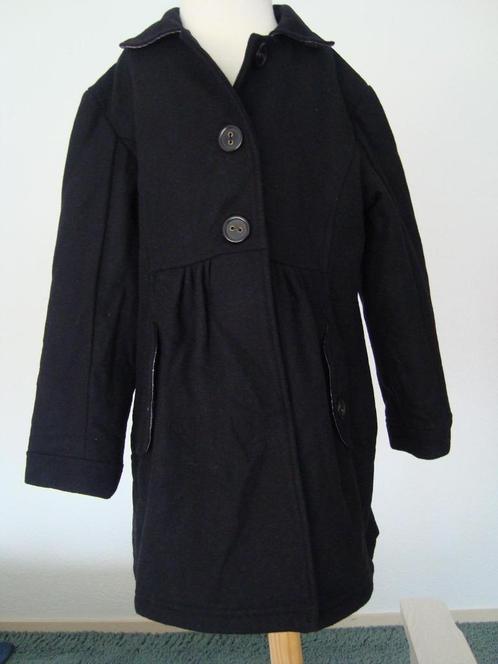 gave zwarte winterjas 122 in ~~nieuw~~ staat, Kinderen en Baby's, Kinderkleding | Maat 122, Zo goed als nieuw, Meisje, Jas, Verzenden