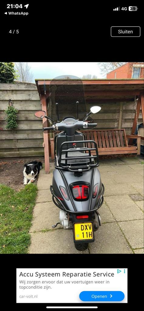 Vespa Sprint S 50cc 4T - Titanio Matt Grey, Fietsen en Brommers, Brommers | Vespa, Gebruikt, Overige modellen, Maximaal 45 km/u