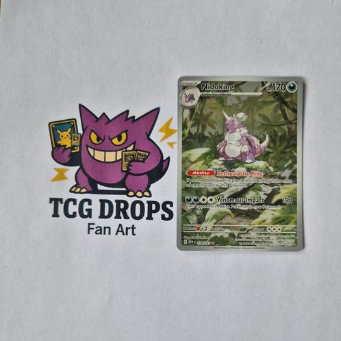 Nidoking 174/165 Scarlet & Violet 151, Hobby en Vrije tijd, Verzamelkaartspellen | Pokémon, Zo goed als nieuw, Losse kaart, Ophalen of Verzenden