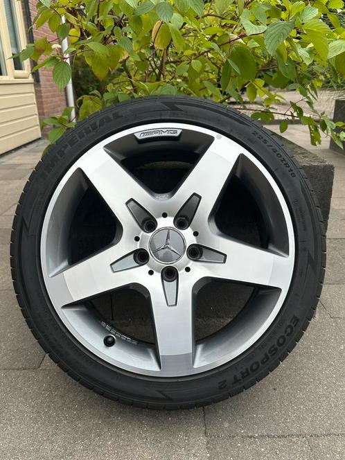 Mercedes AMG velgen 18inch met banden, Auto diversen, Auto-accessoires, Zo goed als nieuw, Ophalen
