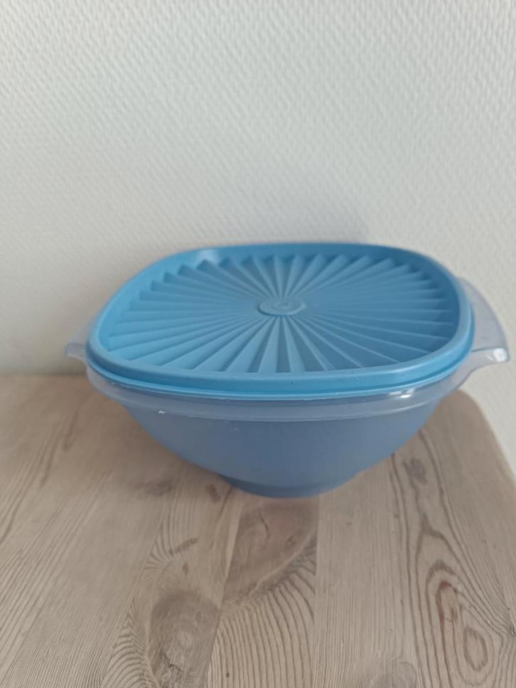 Vintage tupperware bak, Huis en Inrichting, Keuken | Tupperware, Gebruikt, Bak of Kom, Blauw, Ophalen of Verzenden