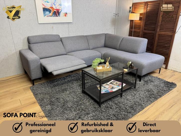 “Profijt Meubel Mendon” Elektrische Hoekbank- Gratis Bezorgd, Huis en Inrichting, Banken | Bankstellen, Zo goed als nieuw, Vierpersoons of meer