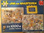 Jan van Haasteren 2 x 1000, Ophalen of Verzenden, 500 t/m 1500 stukjes, Legpuzzel, Zo goed als nieuw