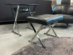 B&B Italia Patchos Bench Zwart leer Design Kruk Poef, Huis en Inrichting, Maxalto, Ophalen of Verzenden, Zo goed als nieuw