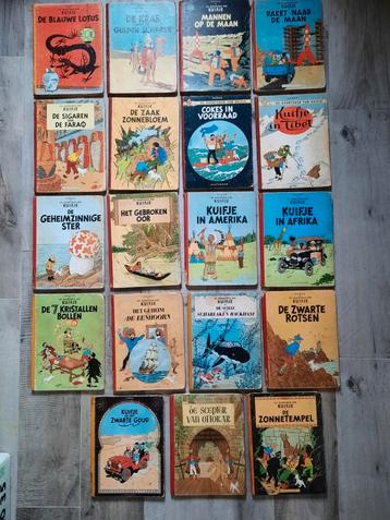kuifje complete 1e reeks HC 1946-1960 19 albums, 4 x 1e druk beschikbaar voor biedingen