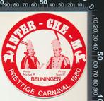 Sticker: Inter Che M - 1980 Prins Michel I - Beuningen, Verzamelen, Stickers, Verzenden, Zo goed als nieuw, Bedrijf of Vereniging