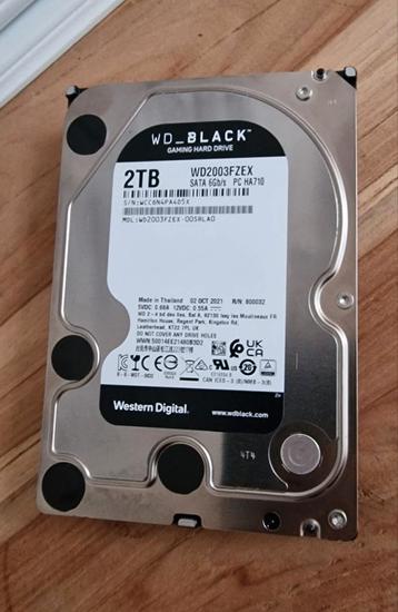 2 x WD Black 2TB - 7200rpm SATA - oct 2021.