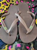 HAVAIANAS bruine teenslippers maat 39/40🤎, Kleding | Dames, Schoenen, Ophalen of Verzenden, Bruin, Zo goed als nieuw