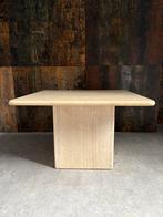 Vintage salontafel Travertine, Ophalen, 100 tot 150 cm, 50 tot 100 cm, Minder dan 50 cm
