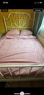Ikea bed, tweepersoons, 140 breed, wit 45 euro, Huis en Inrichting, Ophalen, Wit, Tweepersoons, 140 cm