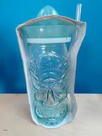 Tiki cocktailset: 0,5 l glas met gezicht, citruspers en riet, Ophalen of Verzenden, Nieuw, Overige typen