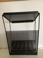 Zwart Tomado wandrek rek Pilastro retro vintage jaren ‘50, Verzamelen, Retro, Ophalen of Verzenden, Huis en Inrichting