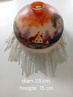 Antiek glazen lampenkapje, Ophalen of Verzenden