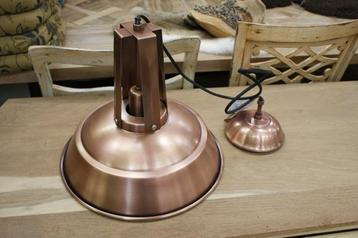 Ronde metalen hanglamp Inez Light & living koper beschikbaar voor biedingen