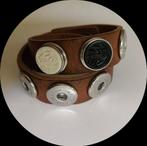 Noosa Armband Dubbel Leer met Chuncks maat S, Bruin, Leer, Ophalen of Verzenden, Zo goed als nieuw