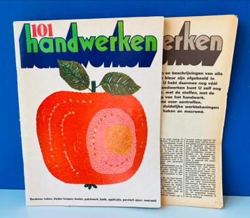 Jaren 70 Handwerktijdschrift/ 101 Handwerken + werkblad beschikbaar voor biedingen