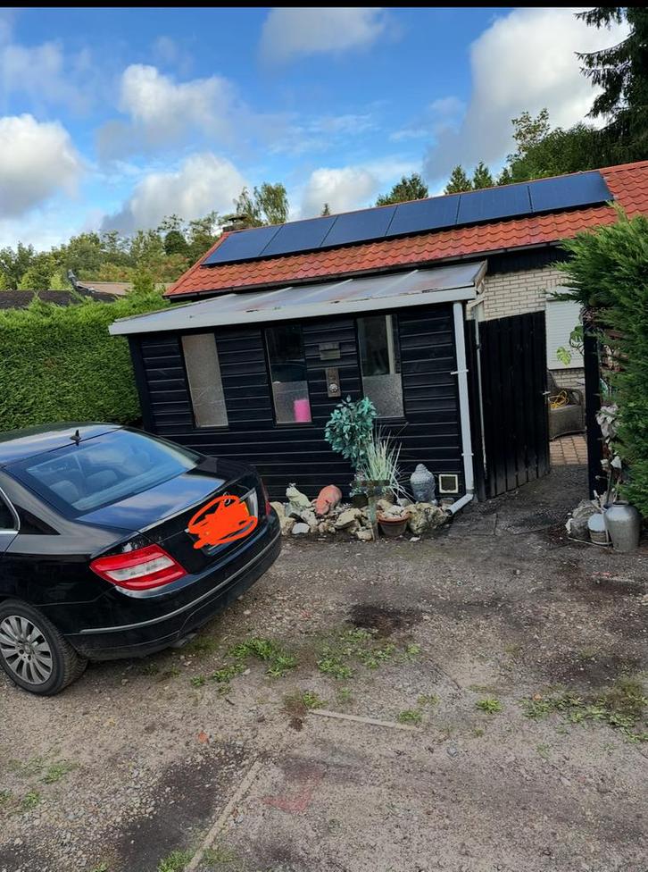 Overkapping met golfplaten erop en regenpijp, Tuin en Terras, Tuinhuizen, Gebruikt, Minder dan 250 cm, Ophalen