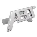 Set abt logo Audi Volkswagen zilver voor + achter nieuw, Verzenden