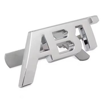 Set abt logo Audi Volkswagen zilver voor + achter nieuw beschikbaar voor biedingen