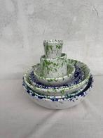 Italiaans Splash Servies/ Italian splash tableware, Huis en Inrichting, Keuken | Servies, Ophalen, Keramiek, Zo goed als nieuw