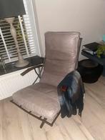 Te koop draaifauteuil leer in prima staat, Huis en Inrichting, Fauteuils, Ophalen, 75 tot 100 cm, Zo goed als nieuw, Metaal