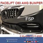 W205 C63 AMG FACELIFT VOORBUMPER COMPLEET Mercedes C Klasse, Gebruikt, Voor, Mercedes-Benz, Ophalen of Verzenden
