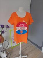 mooi nieuw t-shirt koningsdag party queen, maat xl, Ophalen, Maat 46/48 (XL) of groter, Nieuw, Oranje