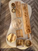 Mooie houten serveerplanken en bladen., Ophalen, Overige materialen, Gebruikt, Overige typen
