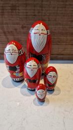 Vintage matroesjka poppen Kerstman, Diversen, Kerst, Ophalen of Verzenden, Zo goed als nieuw