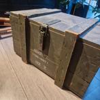 Vintage Munitiekist - Stoere Opbergkist, Huis en Inrichting, Minder dan 50 cm, Gebruikt, Minder dan 50 cm, Ophalen of Verzenden