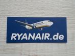sticker RYANAIR, Ophalen of Verzenden, Zo goed als nieuw, Bedrijf of Vereniging