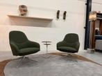 2 Nieuw Leolux Lanah Fauteuil Monza stof Design stoel, Leolux, Nieuw, 75 tot 100 cm, Ophalen of Verzenden