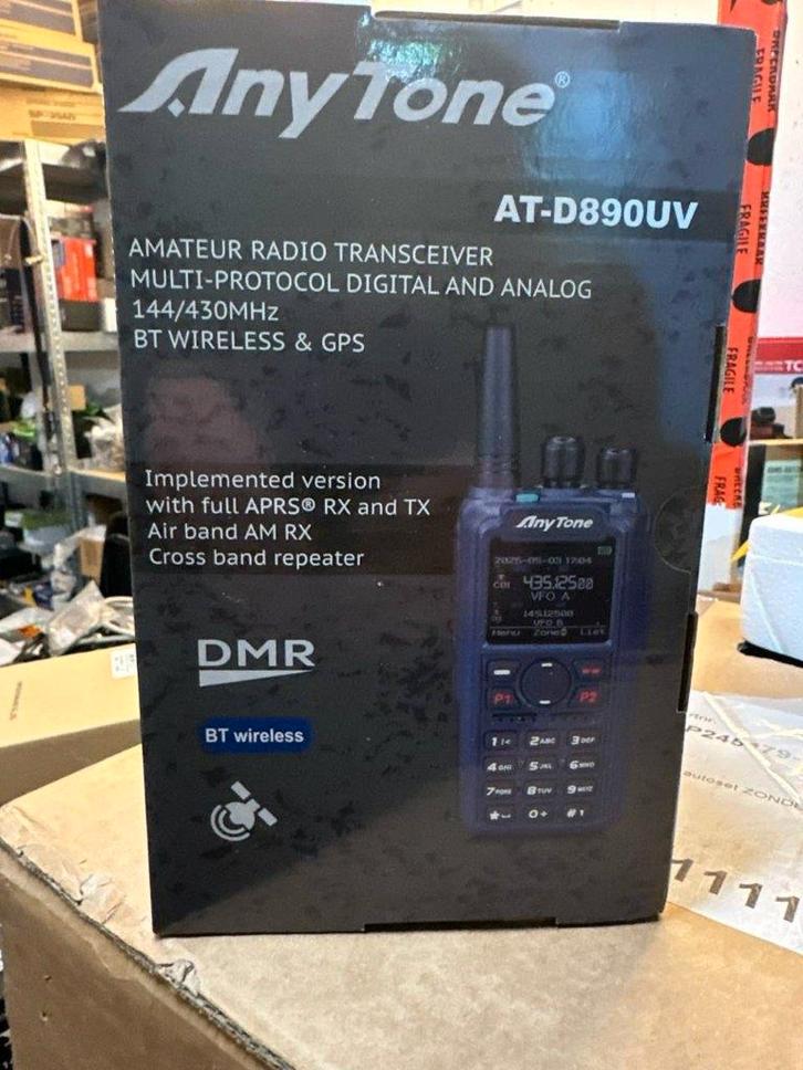 👉Anytone AT-D890UV De nieuwste Anytone met AM en NXDN👈, Telecommunicatie, Portofoons en Walkie-talkies, Nieuw, Portofoon of Walkie-talkie