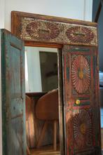 Antiek handgesneden wandpaneel met patina – 88132 cm, Ophalen