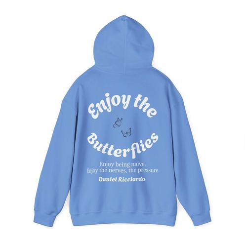 F1 Butterflies Hoodie, Light Blue/Sand/White, S/M/L/XL, Kleding | Dames, Truien en Vesten, Nieuw, Maat 46/48 (XL) of groter, Wit
