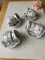 Bijzondere design Lengsfeld kop en schotels 9 stuks , Ophalen of Verzenden, Zo goed als nieuw, Overige stijlen, Kop(pen) en/of Schotel(s)