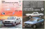 12 vintage advertenties reclames Lancia autos 70-87 auto, Verzenden, Gebruikt, Auto's