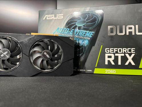 ASUS Dual Geforce RTX 2060 OC, Computers en Software, Videokaarten, Gebruikt, Nvidia, PCI, GDDR6, HDMI, DisplayPort, VGA, Ophalen of Verzenden