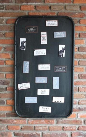 Magneet-Krijtbord memobord- Groot Industrieel - LANDELIJK beschikbaar voor biedingen