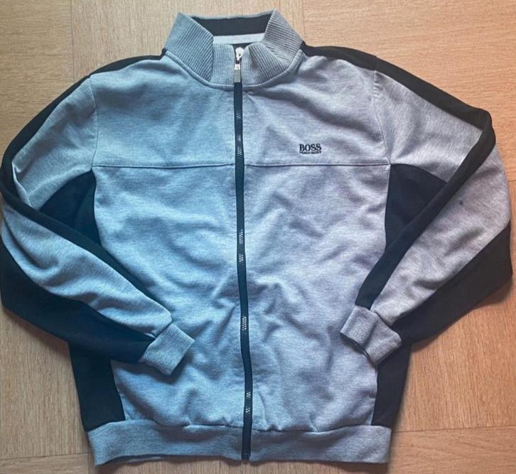 Hugo Boss Vest - Maat M - Grijs/Zwart, Kleding | Heren, Truien en Vesten, Gedragen, Maat 48/50 (M), Grijs, Ophalen of Verzenden