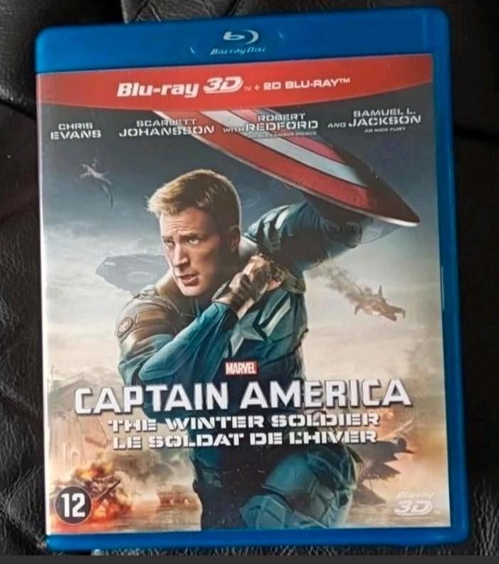 Captain America The Winter Soldier 3D en 2D bluray NL, Ophalen of Verzenden, Zo goed als nieuw, Actie