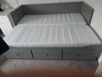 Hemnes bedbank grijs 80-200 cm, Huis en Inrichting, Ophalen, Gebruikt, Tweepersoons, 80 cm