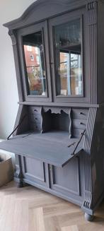 Antiek secretaire met vitrinekast, Antiek en Kunst, Antiek | Meubels | Kasten, Ophalen of Verzenden