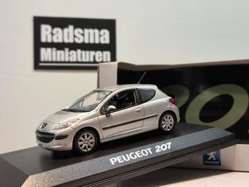 Peugeot 207 - 3drs Silver - 1:43 Norev beschikbaar voor biedingen