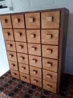 Vintage retro ladekast, apothekerskast Design hout jaren 60., Ophalen, 5 laden of meer, 50 tot 100 cm, Zo goed als nieuw