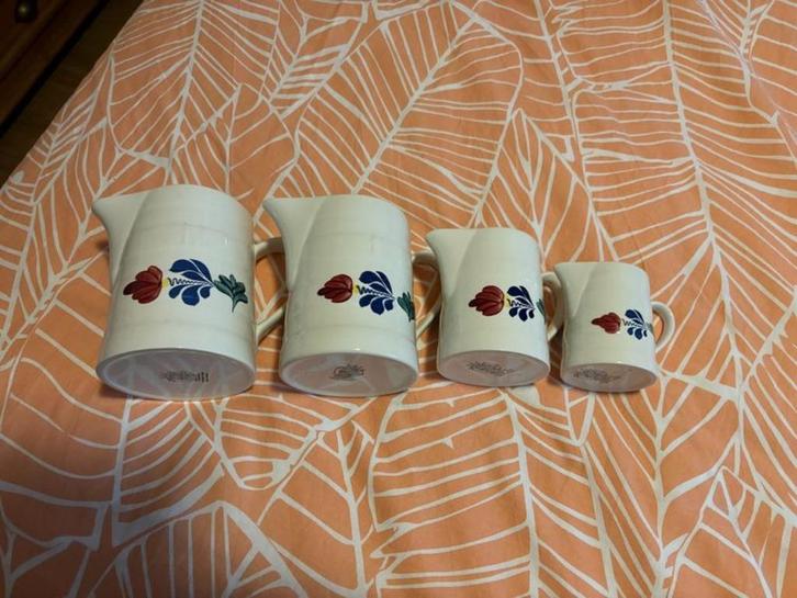 Boerenbont serie rechte kannen 0,25/0,5/1/1,5L Boerenbond, Huis en Inrichting, Keuken | Servies, Gebruikt, Overige typen, Boerenbont