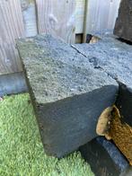 Stapelblok antraciet 1 zijde ruw. 12x12x30 cm, Tuin en Terras, Ophalen, Gebruikt, Blok, Minder dan 25 cm