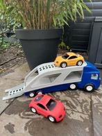 Little Tikes Autotransporter incl 2 autos, Kinderen en Baby's, Speelgoed | Speelgoedvoertuigen, Gebruikt, Ophalen of Verzenden
